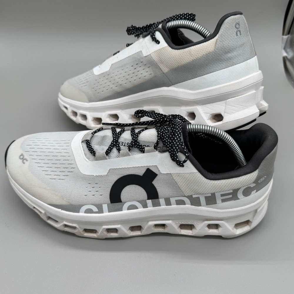 On Cloudmonster Mens Running Shoes All White 61.98434 Size 12 US